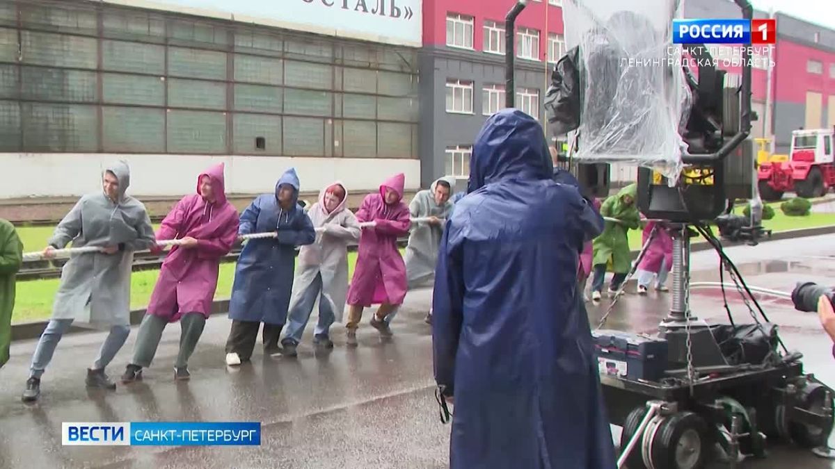 На Кировском заводе в съемках фильма участвуют сотрудники промпредприятий