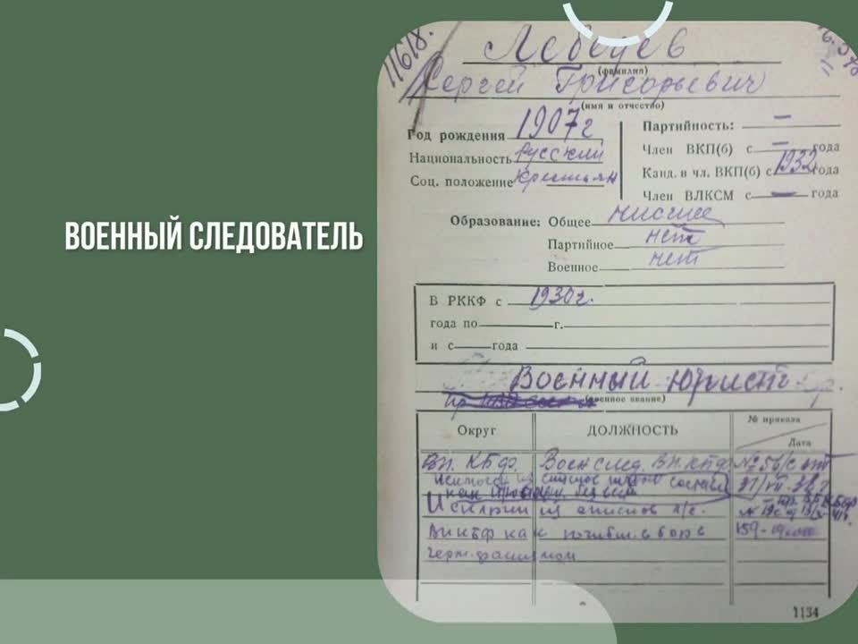 Военные следователи времен Великой Отечественной войны