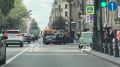 Porsche влетел в фонарный столб на Каменноостровском проспекте