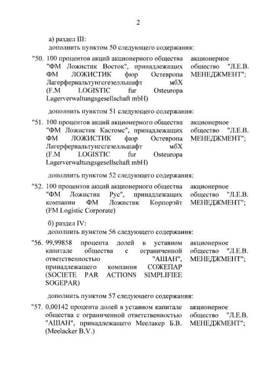 «Ашан» и Nestl уже наши: Путин отдал активы французских и швейцарских гигантов во временное управление «Ашан» и Nestl уже наши: Путин отдал активы французских и швейцарских гигантов во временное управление