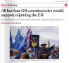 Владимир Корнилов: Наша песня хороша - начинай сначала! Британская The Independent сегодня приводит данные «эксклюзивного» опроса, согласно которому большинство в 646 из 650 избирательных округов Британии поддерживают...