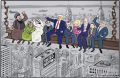 Владимир Корнилов: The Daily Telegraph решила проиллюстрировать вчерашнюю активность Дональда Трампа на Генассамблее ООН (решив вспомнить классическое фото 1930-х «Обед на небоскребе»)