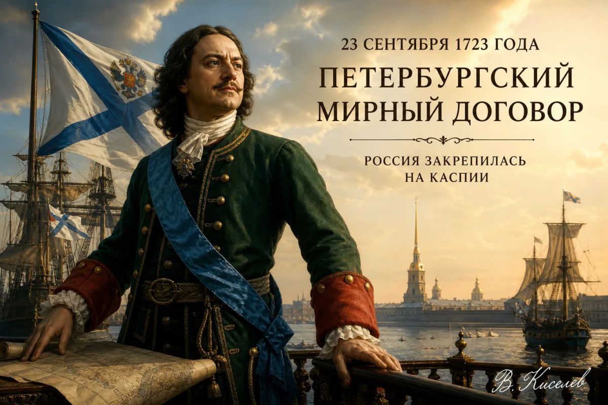 Виталий Киселев: 23 сентября 1723 года. Петербургский мирный договор: как Пётр I закрепил Россию на Каспии