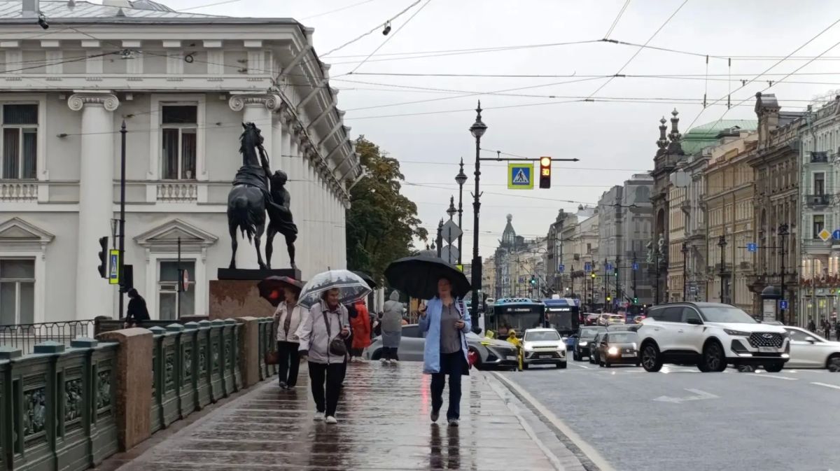 В Петербурге пока всё ещё тепло, но солнца почти нет, и сыплют дождички