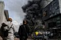 Выгоревший рынок рядом с жд вокзалом Киева