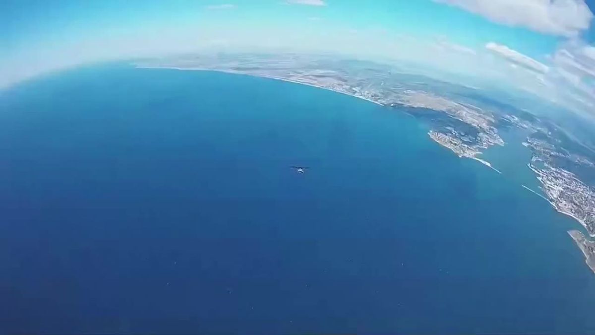 Кадры боевой работы защитников неба Севастополя от вражеских дронов