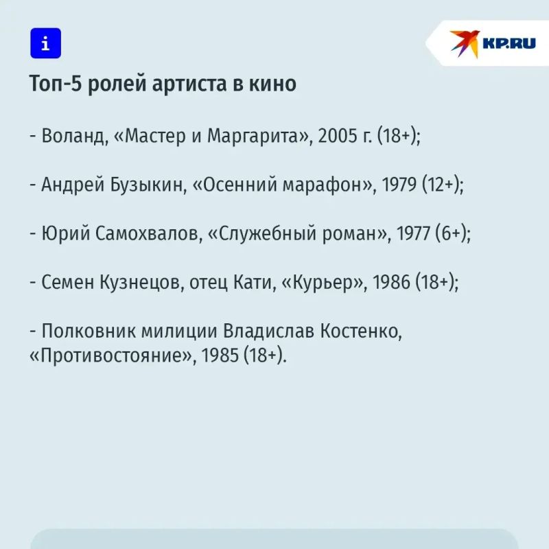 “Ощущение, что она где-то рядом": Олег Басилашвили впервые заговорил после смерти жены “Ощущение, что она где-то рядом": Олег Басилашвили впервые заговорил после смерти жены