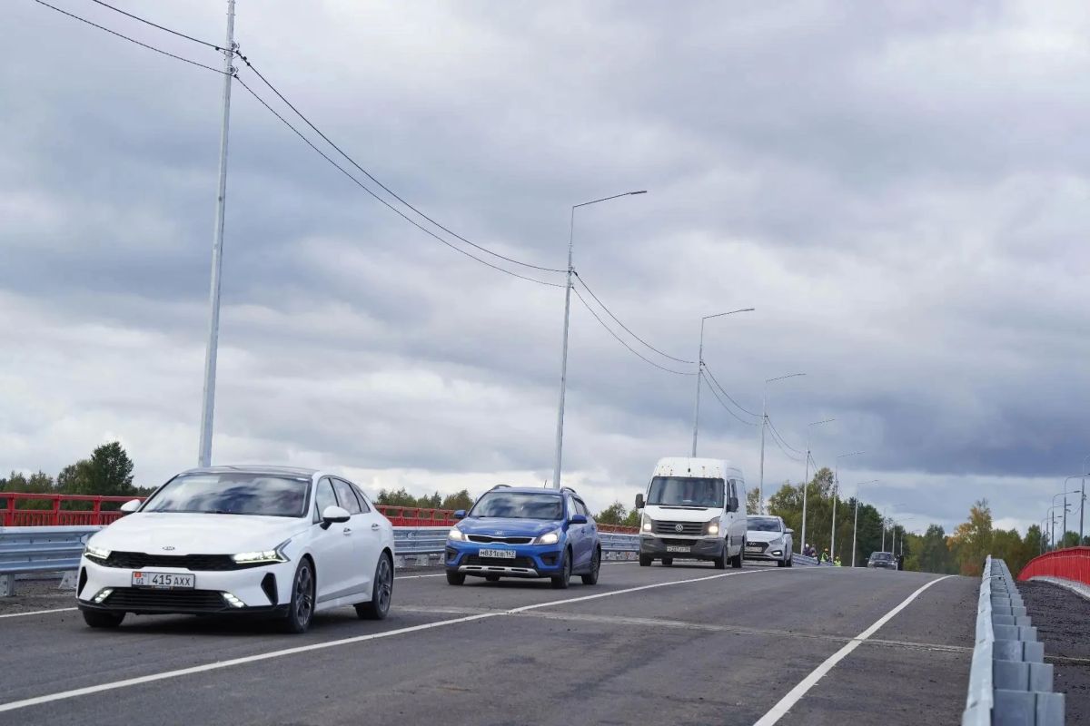 Движение по мосту через реку Луга открыли в Ленобласти