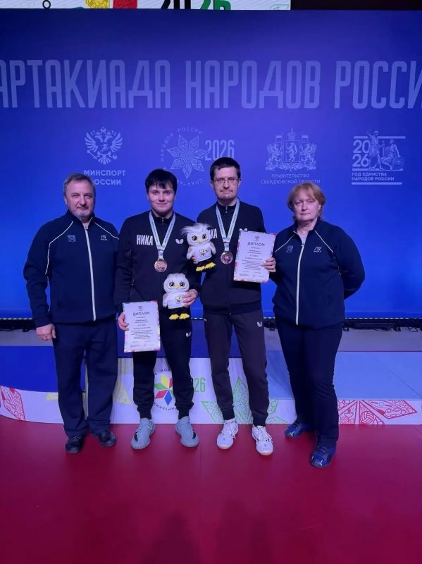 Теннисисты из Ленобласти взяли две бронзы на Всероссийской Спартакиаде