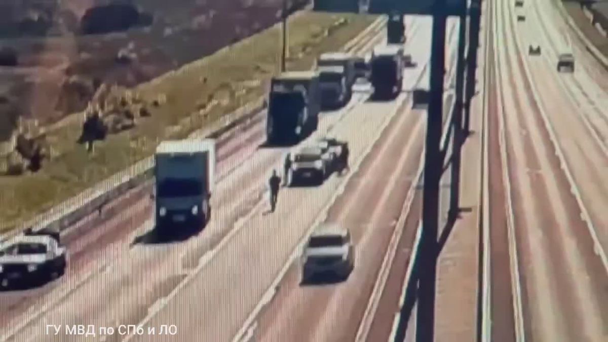 Момент смертельной аварии на 99 км КАД