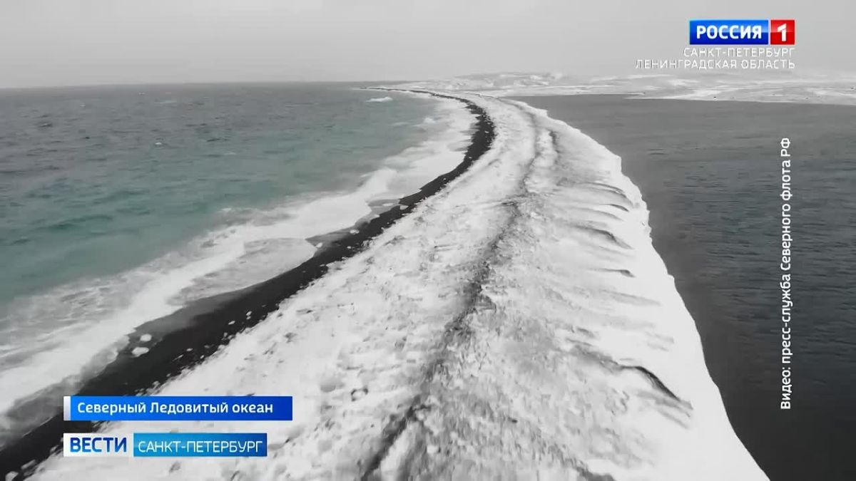 Построенный в Петербурге корабль впервые в истории ВМФ прошёл проливом Шокальского