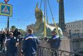 Александр Беглов: В год 200-летия Египетского моста переправу вновь украсили отреставрированные сфинксы – яркие символы Петербурга