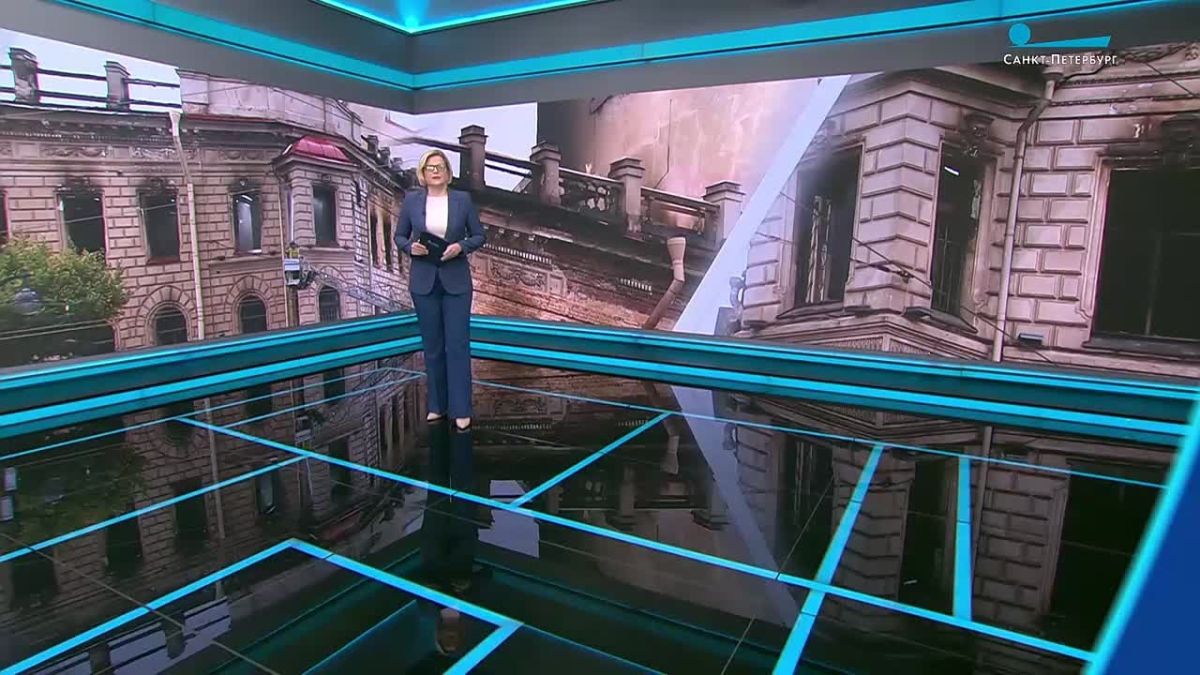 После пожара: особняк Миллера на Исаакиевской площади начали восстанавливать