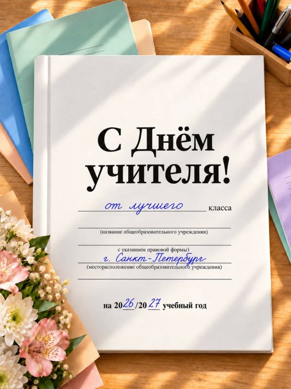 Александр Беглов: У каждого из нас был учитель, которого мы вспоминаем спустя годы