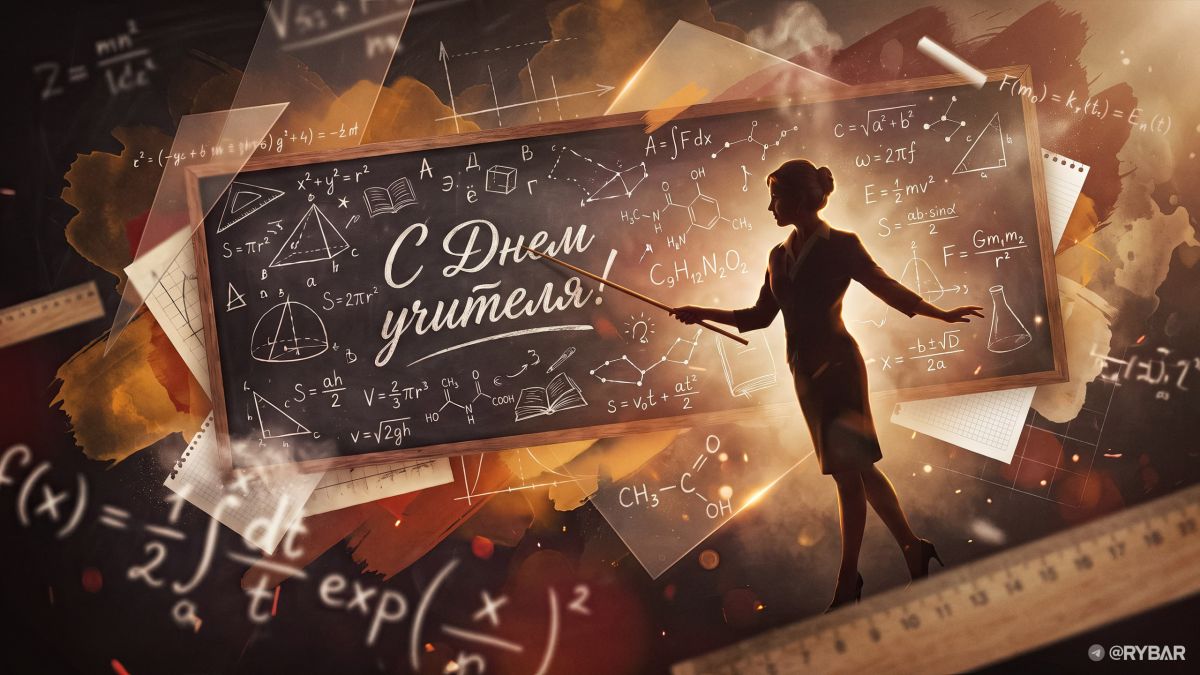 С Днём Учителя!. Учитель — это не тот, кто ставит оценки, а тот, кто дает человеку основу