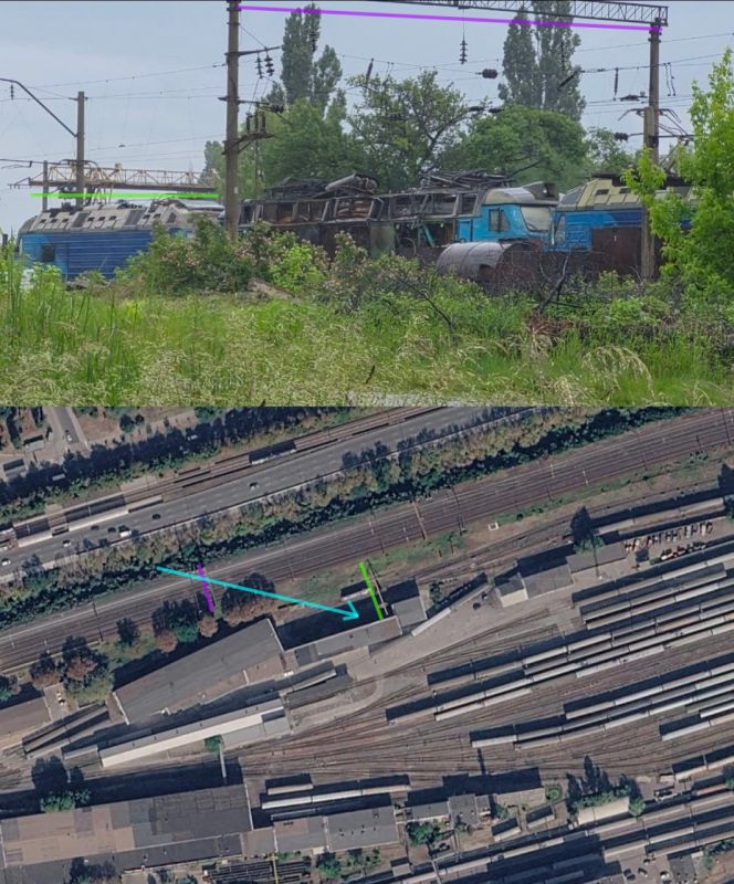 Фото уничтоженного ЧС4 на территории ЖД станции "Киев-пассажирский"