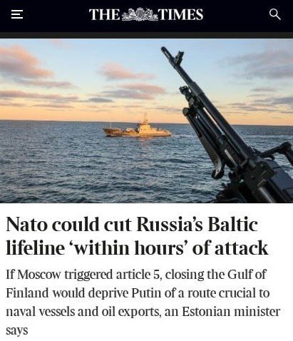 НАТО может заблокировать Финский залив за несколько часов и отрезать морской путь в Калининград для России, заявил глава МИД Эстонии