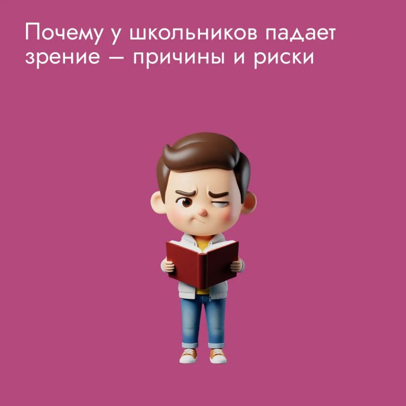 Все больше школьников жалуются на плохое зрение из-за долгого сидения за телефоном и нехватки прогулок на улице