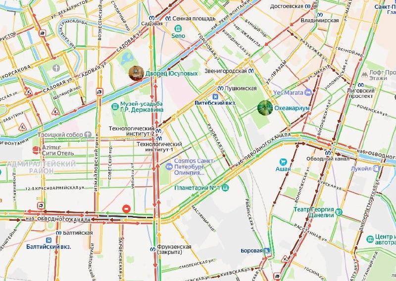 Пробки в Петербурге — 9 баллов Пробки в Петербурге — 9 баллов