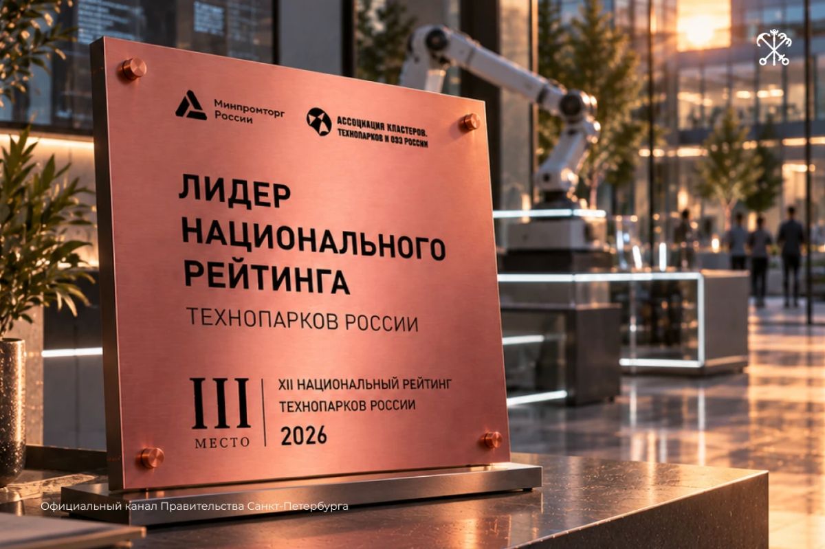 Технопарк СанктПетербурга вошёл в топ3 Национального рейтинга технопарков России!