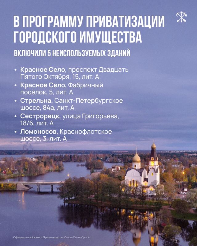 Пять неиспользуемых и требующих ремонта зданий включили в программу приватизации городского имущества