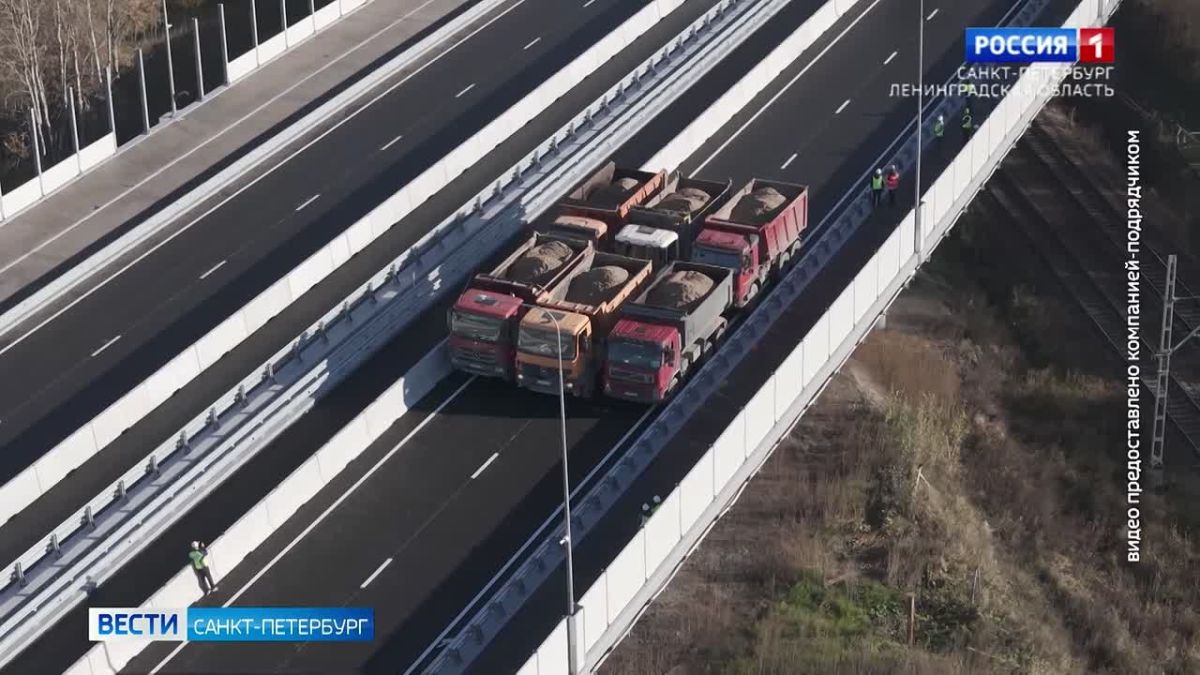 В Петербурге проверили на прочность путепроводы Южной широтной магистрали