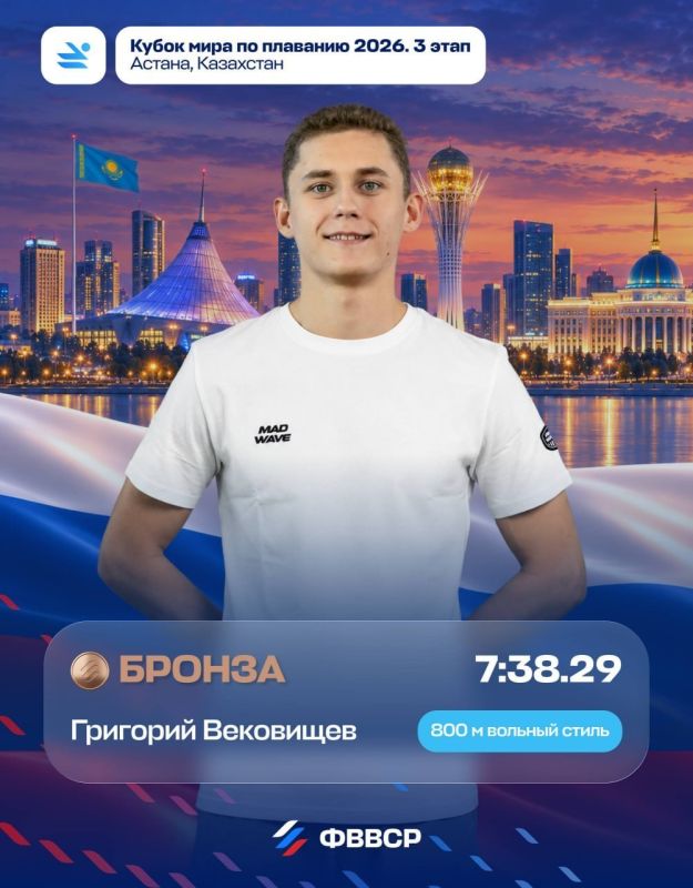 Русский триумф в Казахстане: За день наши пловцы завоевали 6 наград на Кубке мира в Астане Русский триумф в Казахстане: За день наши пловцы завоевали 6 наград на Кубке мира в Астане