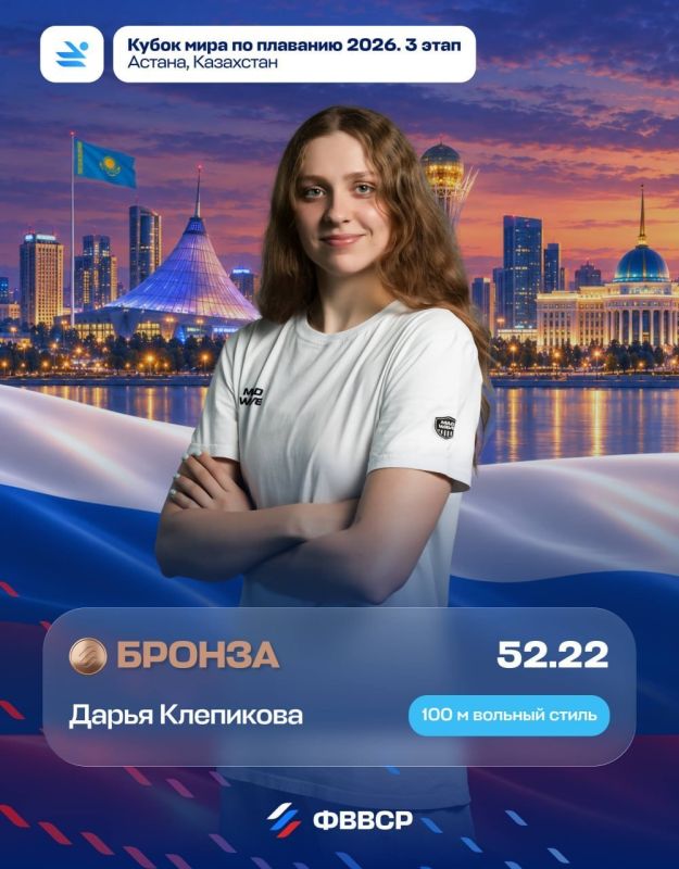 Русский триумф в Казахстане: За день наши пловцы завоевали 6 наград на Кубке мира в Астане Русский триумф в Казахстане: За день наши пловцы завоевали 6 наград на Кубке мира в Астане