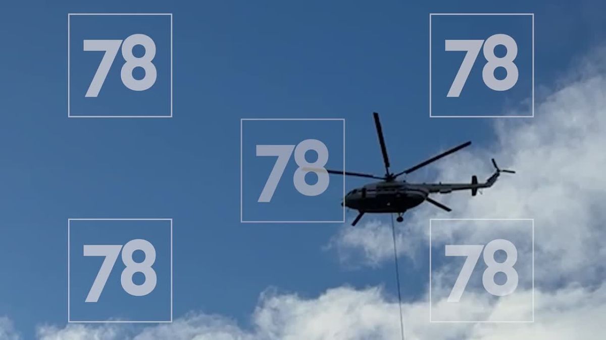 Загоревшийся после атаки БПЛА склад Ozon тушат с помощью вертолёта