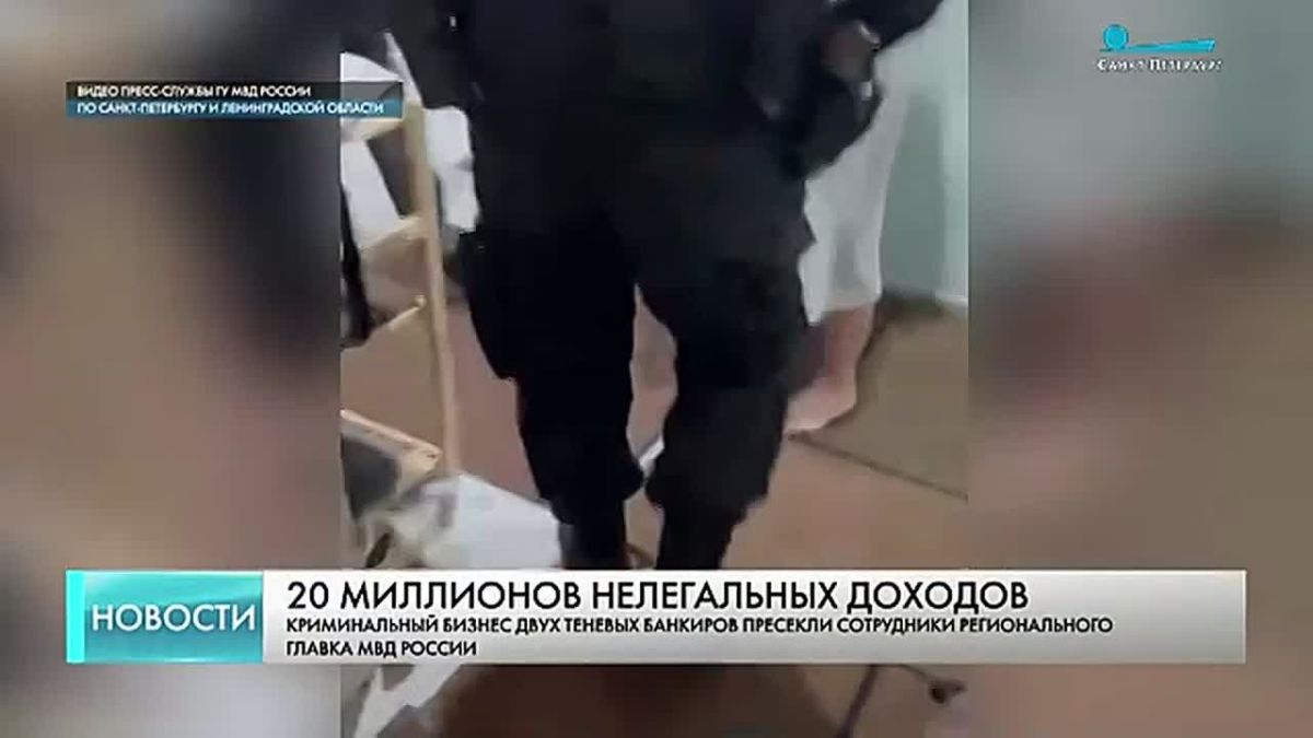 «Комиссия 17,5%»: в Петербурге накрыли «теневых банкиров», заработавших 20 миллионов
