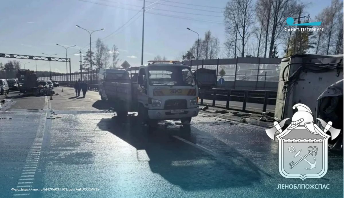 В ДТП во Всеволожском районе погиб водитель мусоровоза