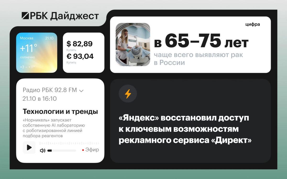 Главные новости к вечеру 20 октября