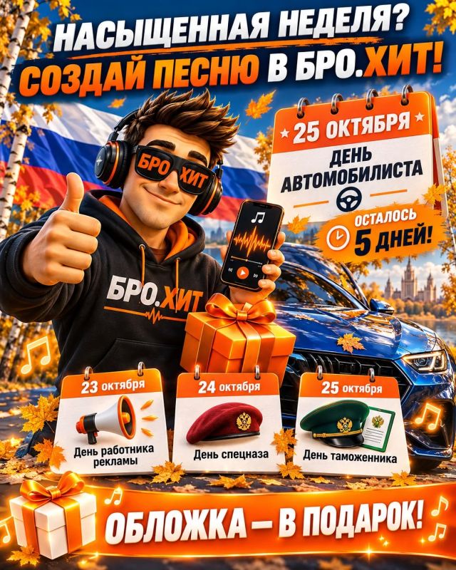 Насыщенная неделя — самое время создать песню в БРО.ХИТ!