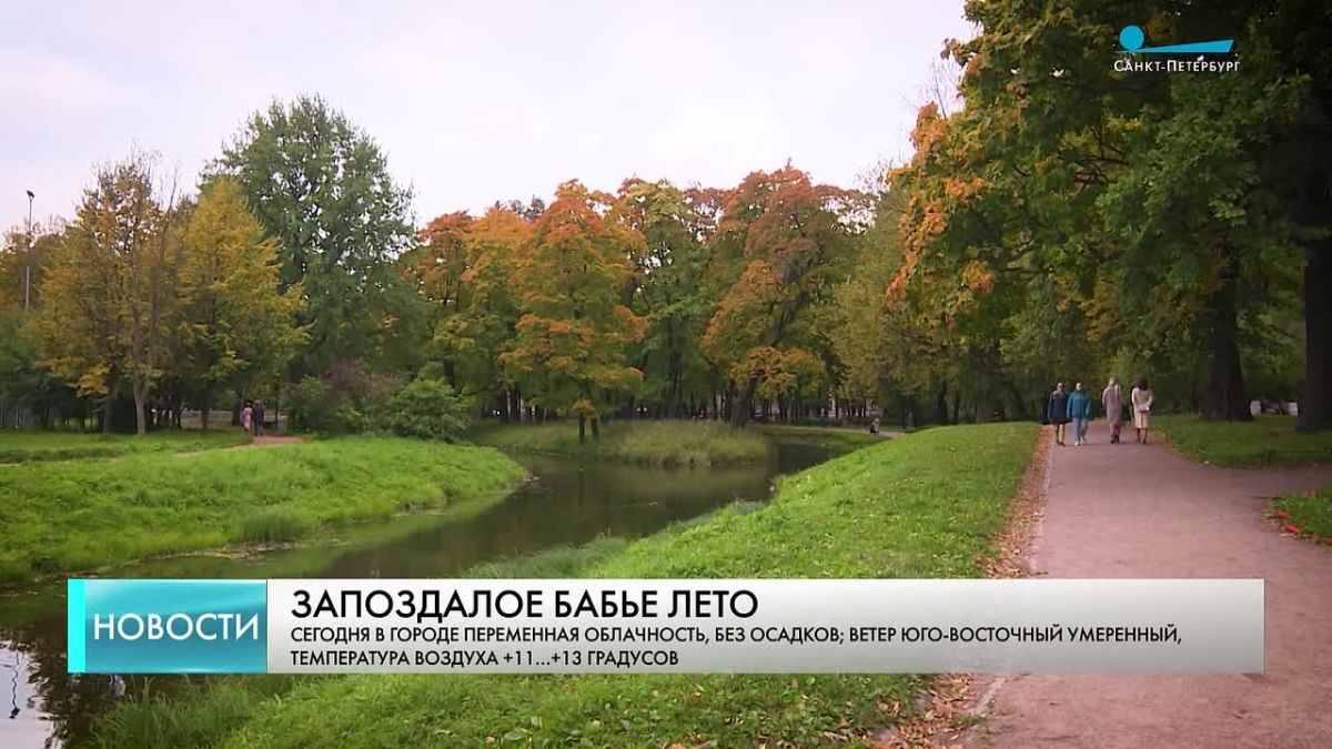 Октябрь который день радует петербуржцев и гостей столицы солнцем и теплом