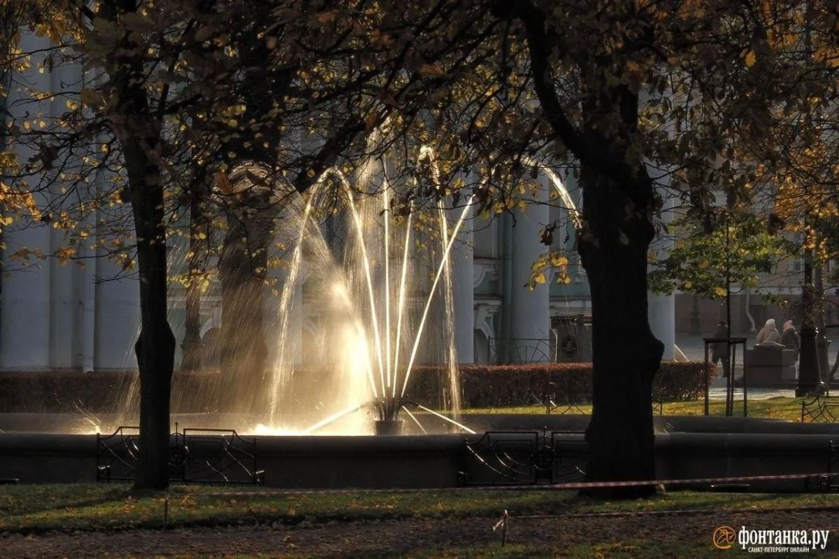 Фонтаны в Петербурге уйдут на зимнюю консервацию уже завтра