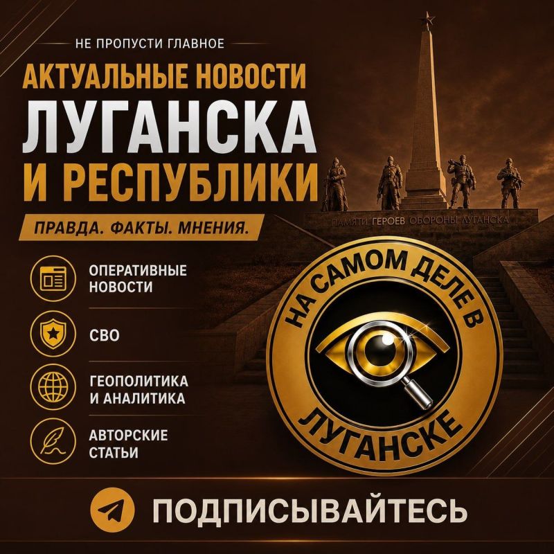 ПОДПИСЫВАЙТЕСЬ НА КАНАЛ «НА САМОМ ДЕЛЕ В ЛУГАНСКЕ »