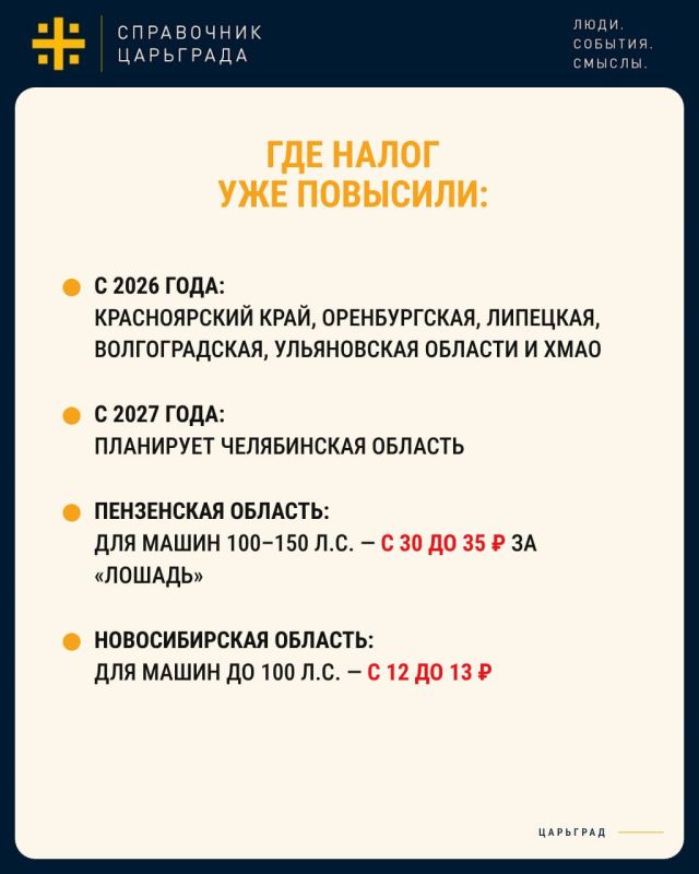 Транспортный налог вырастет? Сколько придётся платить Транспортный налог вырастет? Сколько придётся платить