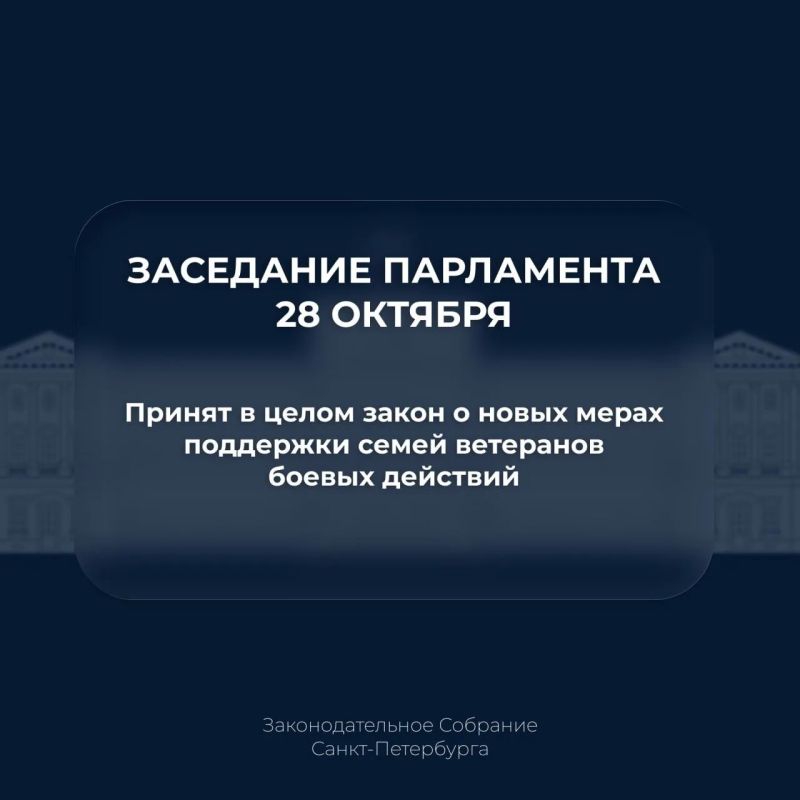 Депутаты окончательно приняли закон о новых мерах поддержки семей ветеранов боевых действий