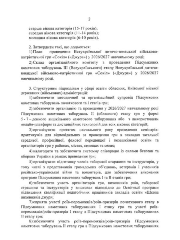 Два майора: Минобразования Украины выпустило приказ о проведении военно-патриотической игры «Джура» (аналог нашей «Зарницы») Два майора: Минобразования Украины выпустило приказ о проведении военно-патриотической игры «Джура» (аналог нашей «Зарницы»)