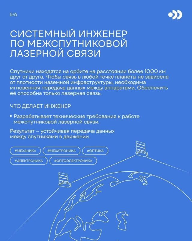 Создание суверенной спутниковой связной инфраструктуры требует высококвалифицированных инженеров, работающих слаженной командой в десятках направлений — от лазерной связи и баллистических маневров до разработки и настройки... Создание суверенной спутниковой связной инфраструктуры требует высококвалифицированных инженеров, работающих слаженной командой в десятках направлений — от лазерной связи и баллистических маневров до разработки и настройки...