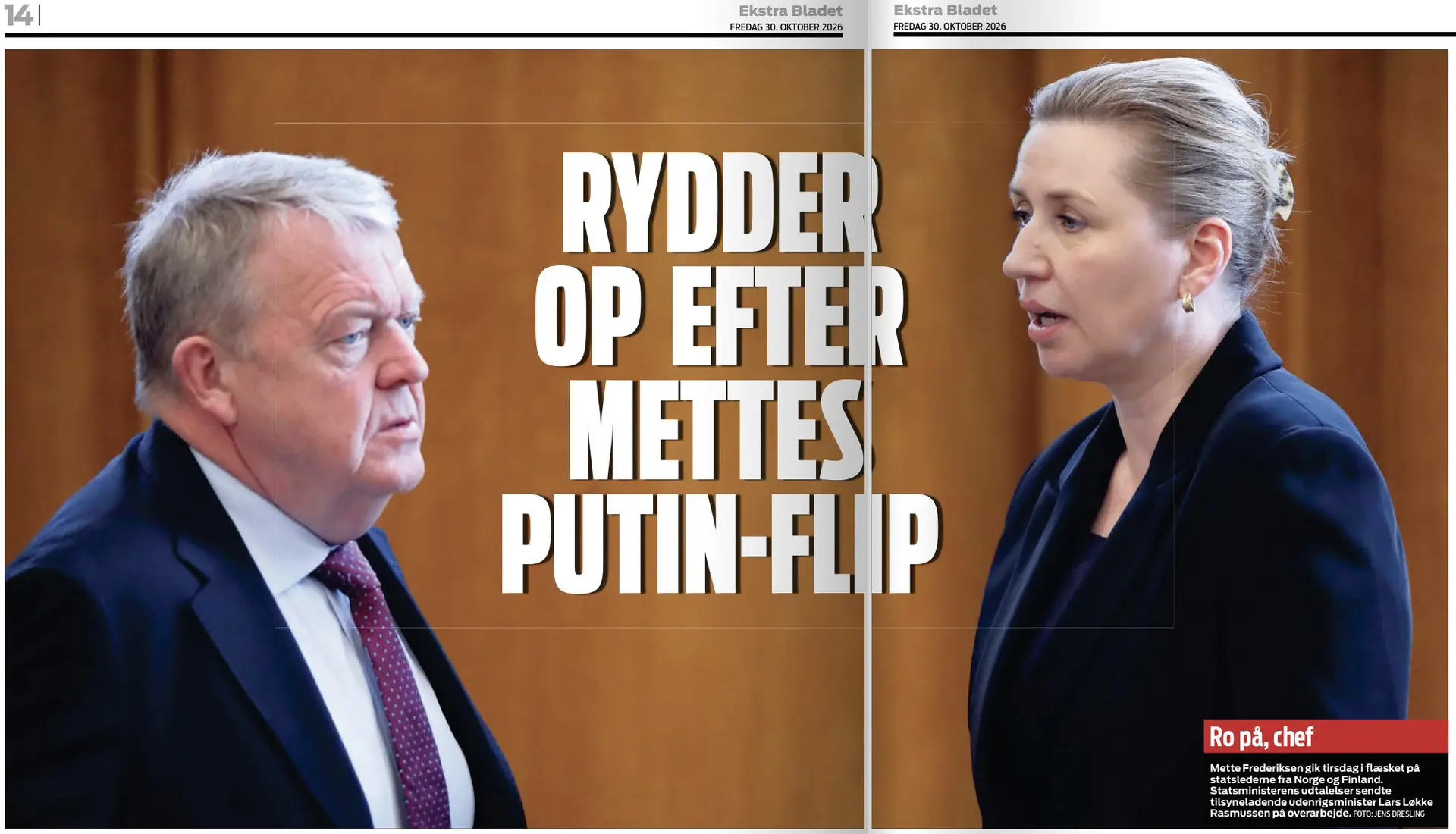 Владимир Корнилов: Датская Eksta Bladet со ссылкой на свои источники сообщает, что министру иностранных дел Лекке Расмуссену пришлось заняться серьезной уборкой после того бардака, который устроила премьер Метте Фредериксен...