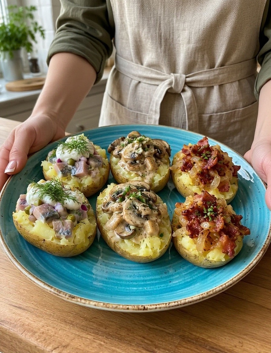 Картофель заиграет по-новому: три быстрые начинки для сытного ужина